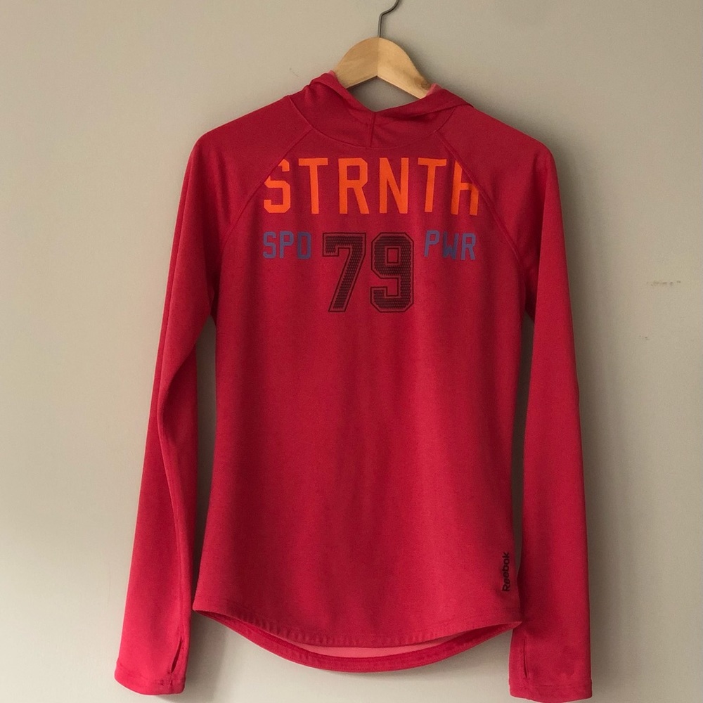Reebok Pink Long Sleeve Activewear Top